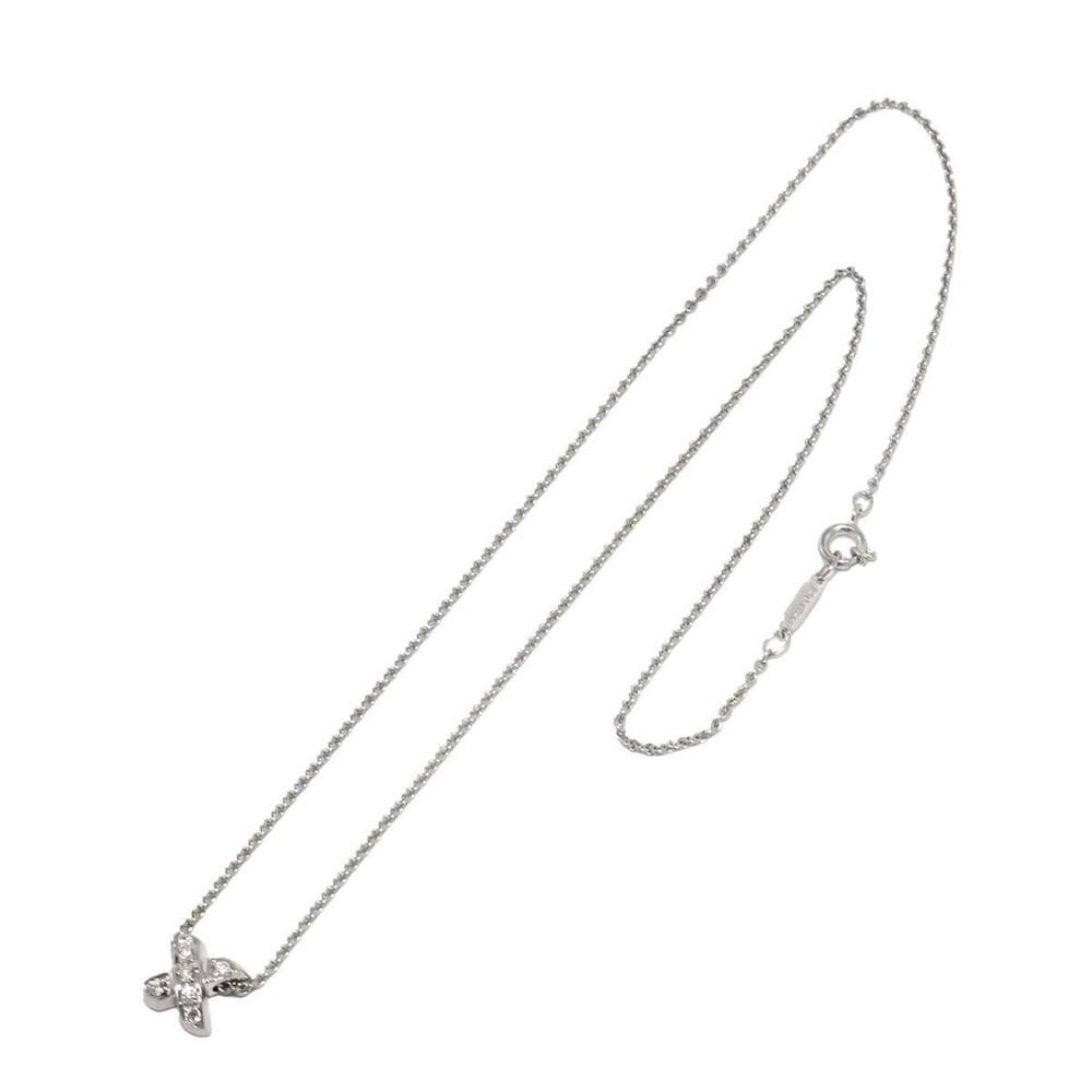 TIFFANY & CO. 18k Silver Diamond Necklace